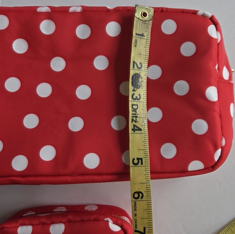Red Polka Dot Cosmetic Bags